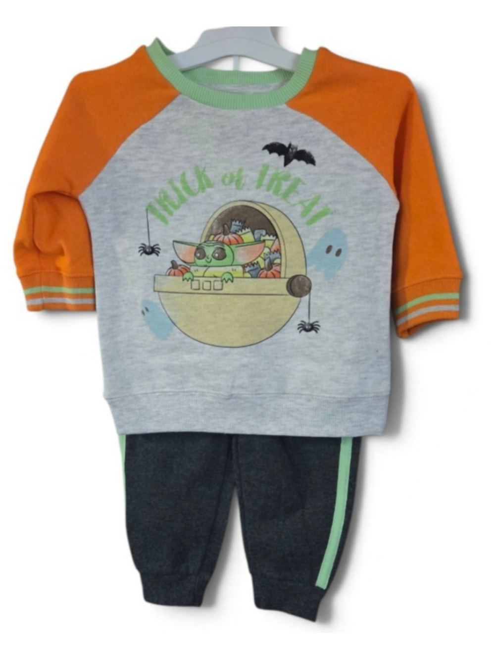 Baby Star Wars Halloween Trick or Treat Set 12 Months Grey Orange